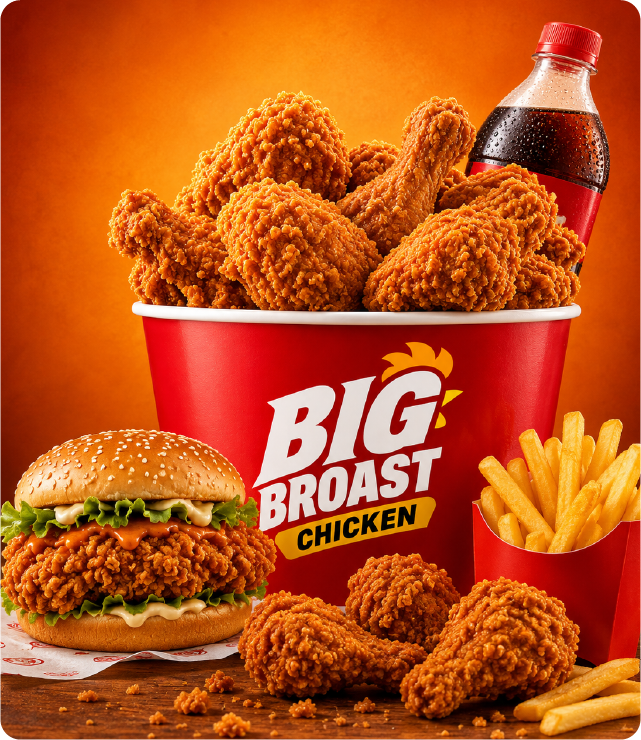 Chicken cooked under pressure with drink